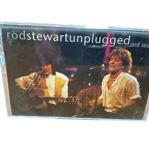 Rod Stewart Unplugged & Seated Cassette Tape With Ronnie‎ Wood 1993 Rock Music